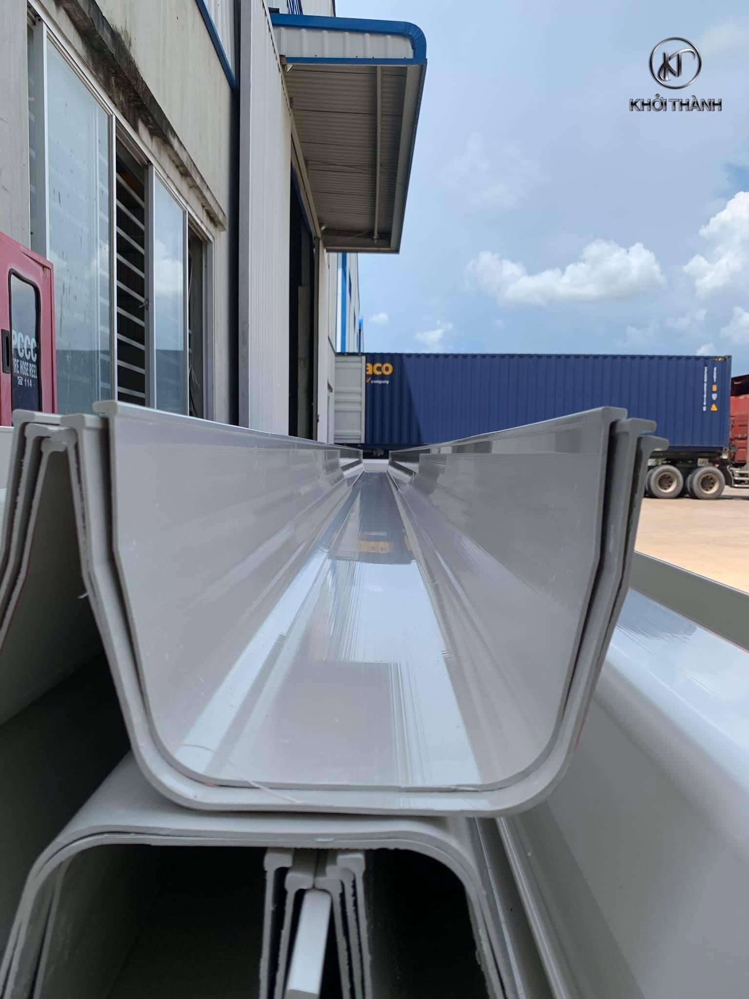 Máng xối nhựa pvc Máng xối nhựa pvc