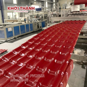 Ngói Nhựa PVC/ASA Màu Đỏ Đô