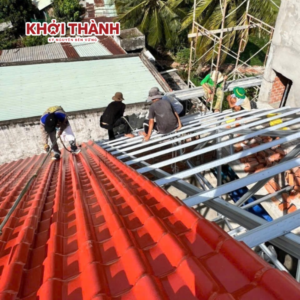 Ngói Nhựa PVC/ASA Màu Đỏ Ngói Khởi Thành