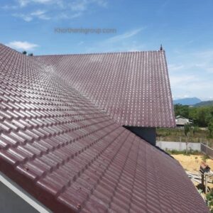 Ngói nhựa nâu Socola pvc/asa Ngói nhựa nâu Socola pvc/asa