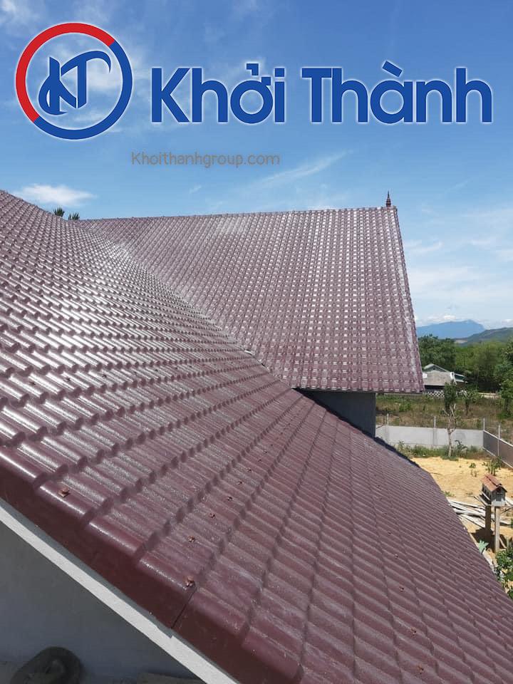 Ngói nhựa nâu Socola pvc/asa Ngói nhựa nâu Socola pvc/asa