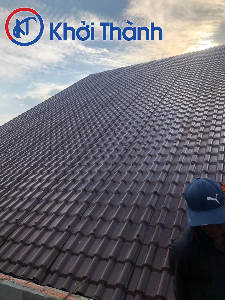 Ngói nhựa nâu Socola pvc/asa Ngói nhựa nâu Socola pvc/asa