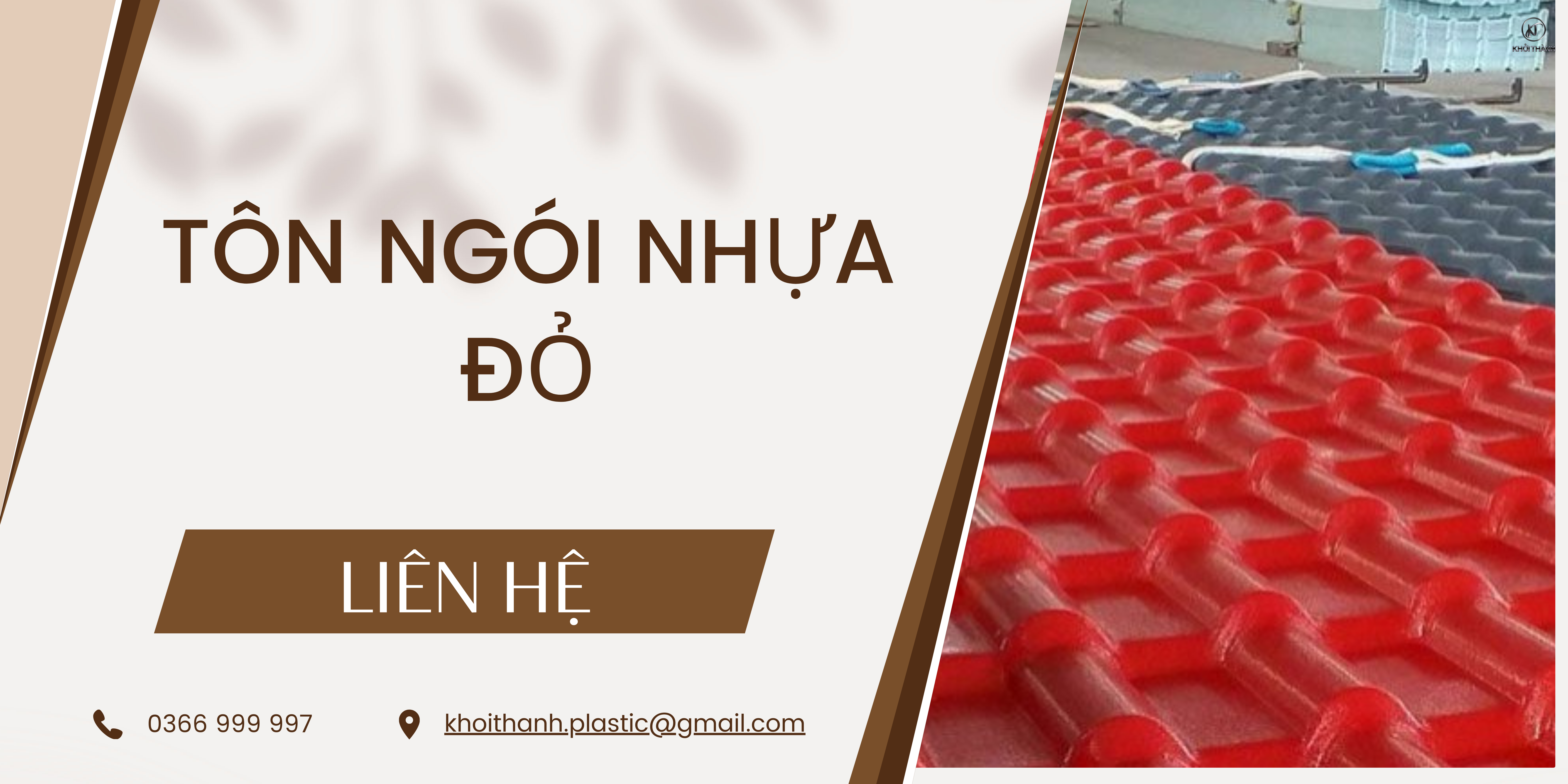 Tôn Ngói Nhựa Đỏ