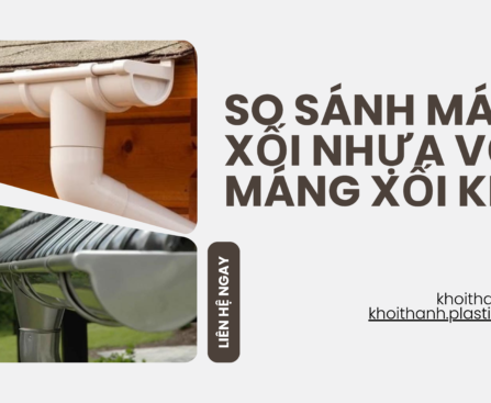 So sánh máng xối nhựa với máng xối kim loại