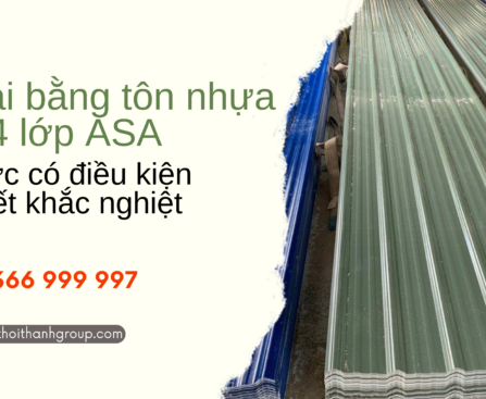 lợp mái bằng tôn nhựa 4 lớp ASA