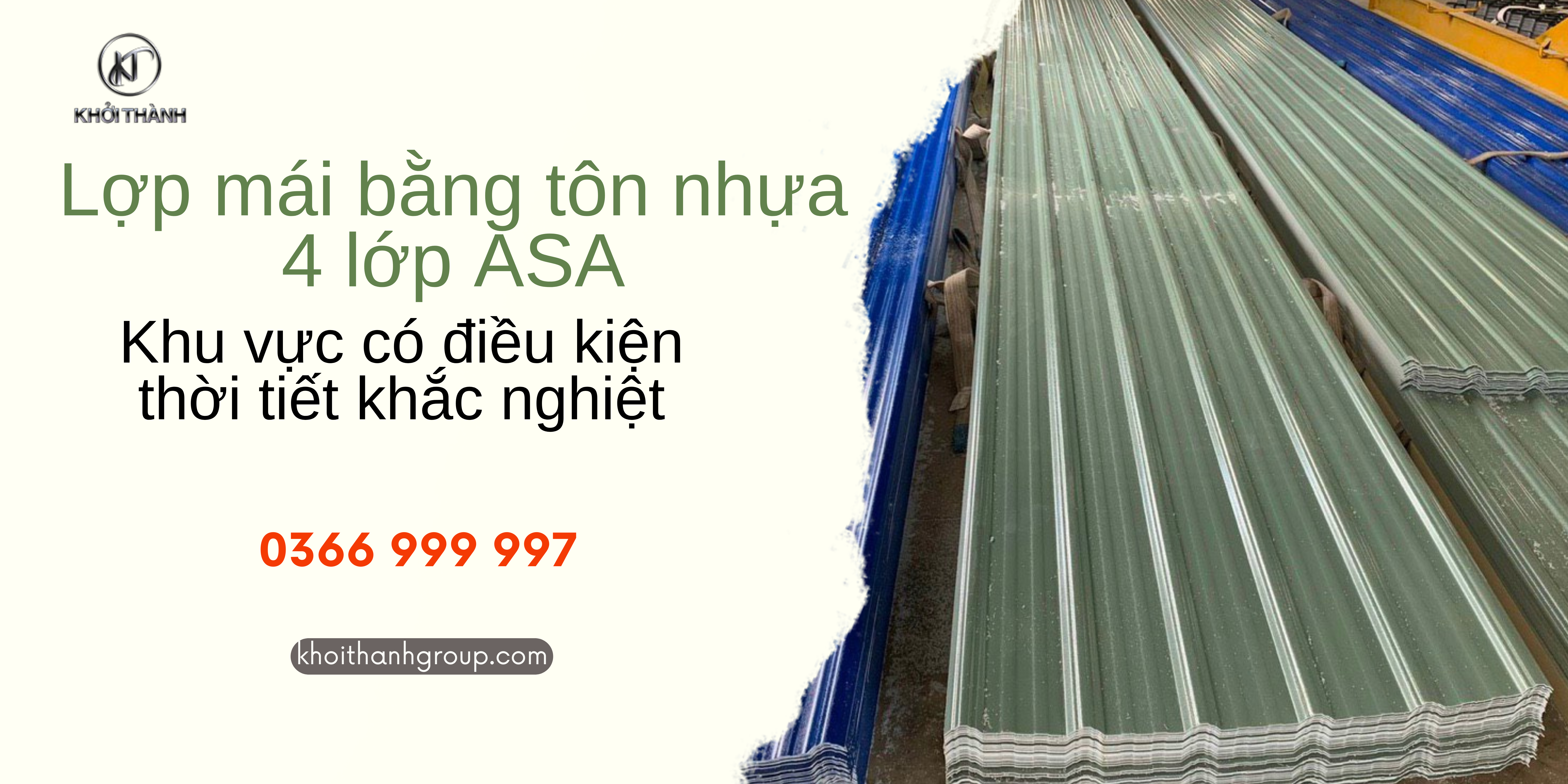 lợp mái bằng tôn nhựa 4 lớp ASA