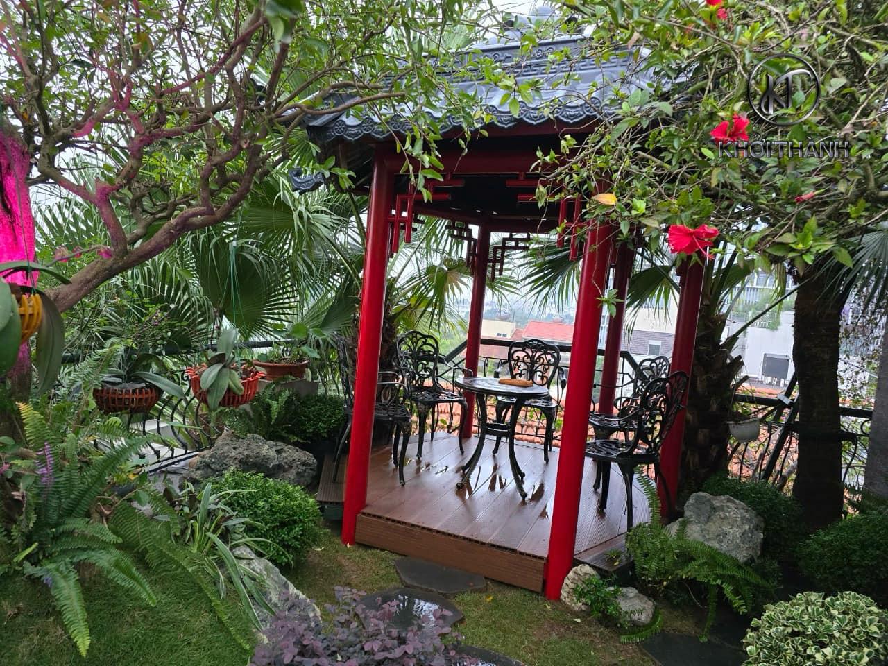 Sử dụng ngói nhựa âm dương nhật bản cho khuôn viên chùa