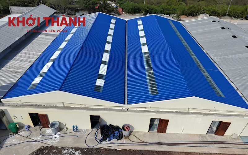 Mái nhà giả ngói bằng tôn nhựa 