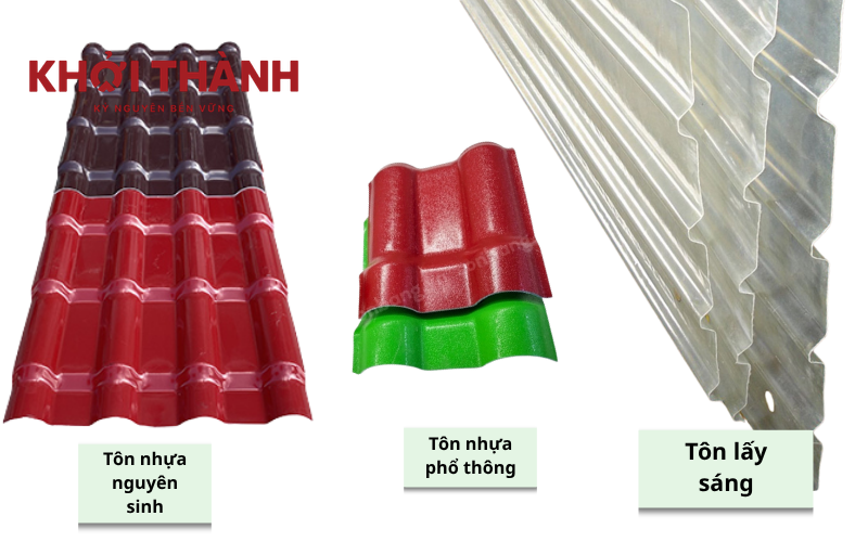 Tôn nhựa Khởi Thành với mẫu mã đa dạng