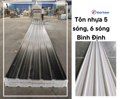 Tôn nhựa 5 sóng, 6 sóng Bình Định