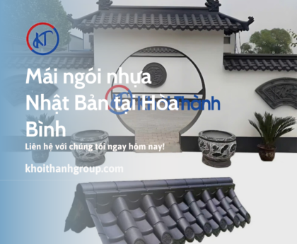 mái ngói nhựa Nhật Bản tại Hòa Bình