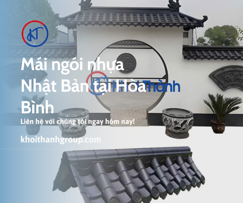 mái ngói nhựa Nhật Bản tại Hòa Bình