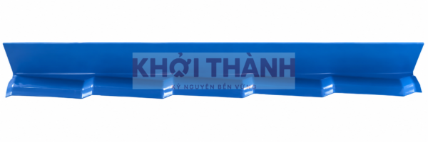 Ảnh minh họa Diềm mái dạng gấp Khởi Thành màu xanh dương