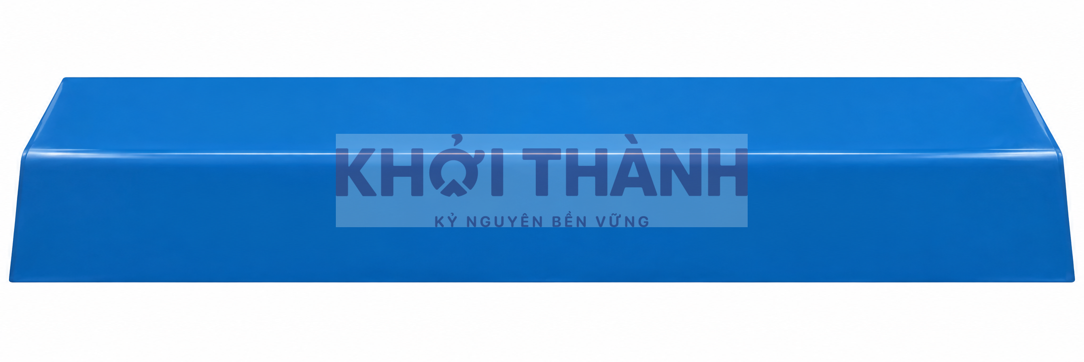 Ốp góc ngoài theo catalogue Khởi Thành – minh họa màu xanh