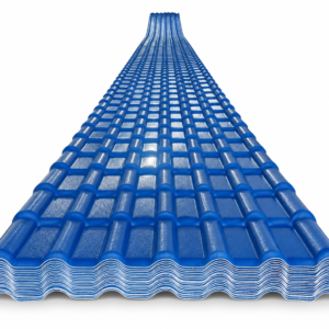 Ngói nhựa PVC/ASA xanh dương, tấm dài – ảnh minh họa Khởi Thành