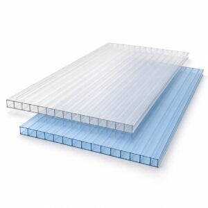 Tấm polycarbonate PC phẳng rỗng ruột với các khoang chạy dọc – hình minh họa