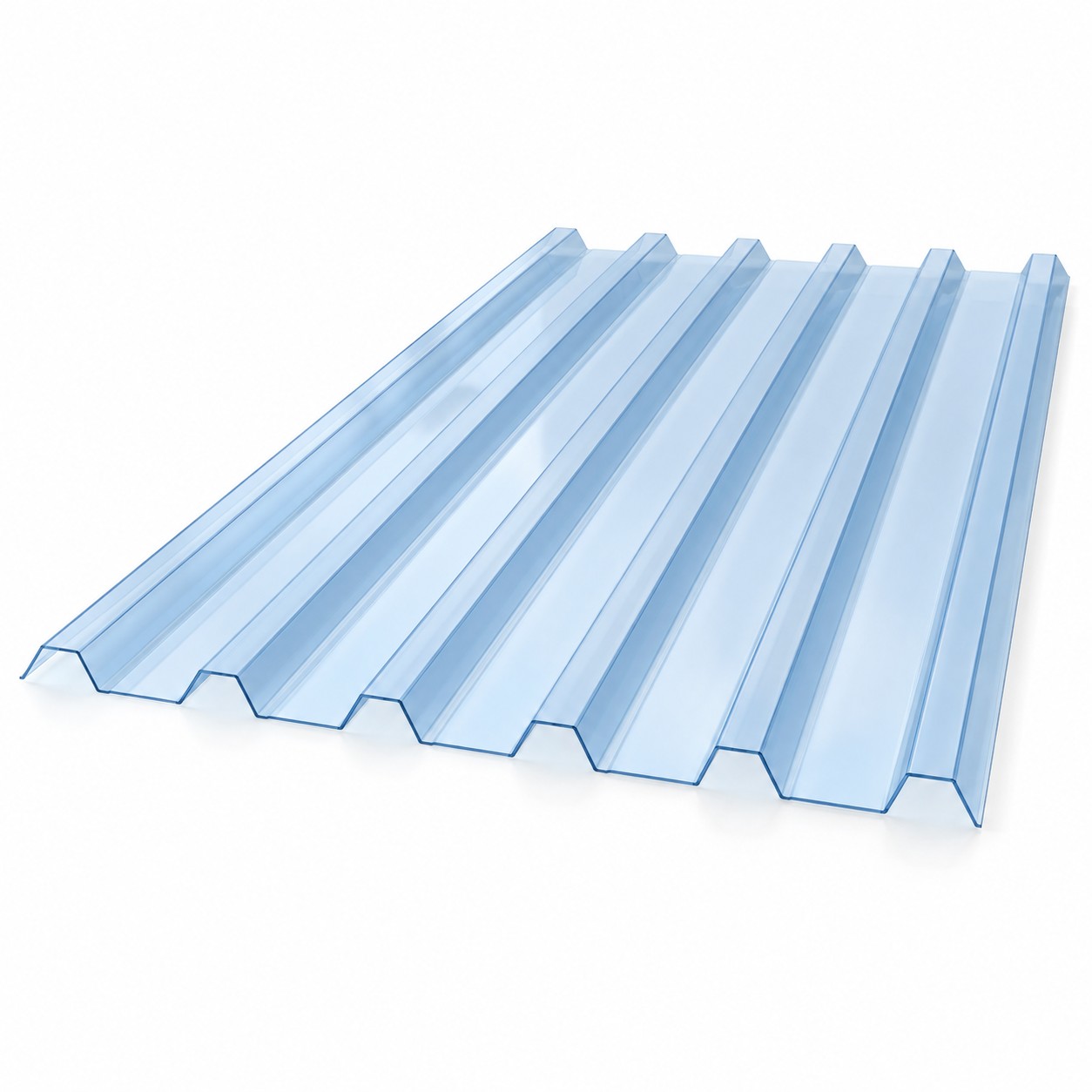 Tấm Polycarbonate PC sóng vuông lợp mái — ảnh minh họa
