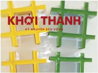 Sàn FRP Grating bề mặt lõm Khởi Thành Sàn FRP Grating bề mặt lõm Khởi Thành