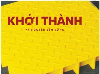 Tấm phủ chống trượt dành cho sàn grating FRP trong catalogue Khởi Thành