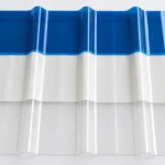 Tấm lấy sáng composite FRP ba màu xanh, trắng sữa và trong — ảnh minh họa từ mẫu