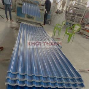 Tôn nhựa 11 sóng vuông xanh dương Khởi Thành Tôn nhựa 11 sóng vuông xanh dương Khởi Thành