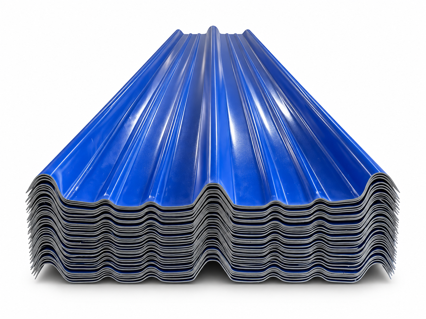 Tôn nhựa PVC/ASA 3 sóng xanh – ảnh minh họa Khởi Thành