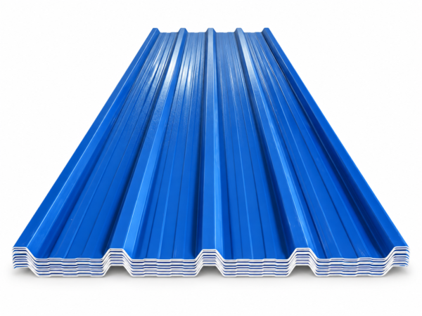 Tôn nhựa PVC/ASA 5 sóng xanh – ảnh minh họa Khởi Thành