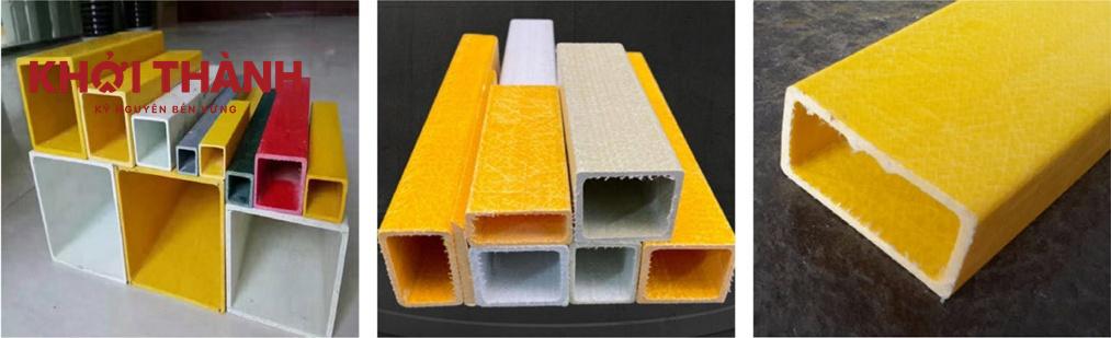 Xà gồ composite FRP dạng hộp chữ nhật Khởi Thành Xà gồ composite FRP dạng hộp chữ nhật Khởi Thành